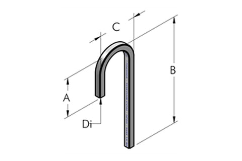 Teseo AP 180° Curved Pipe