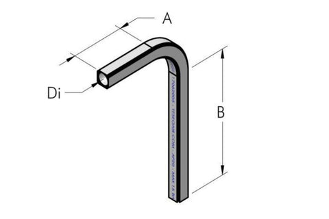 Teseo AP 90° Curved Pipe