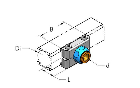 Teseo AP Quick Fit Outlet Plate Complete dimensional drawing