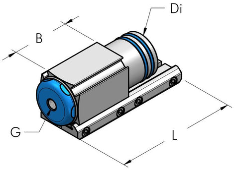 Teseo AP Terminal With Threaded Hole Complete dimensional drawing