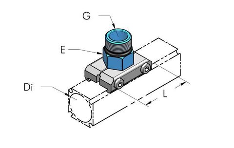Teseo AP Male Outlet Plate Complete dimensional drawing